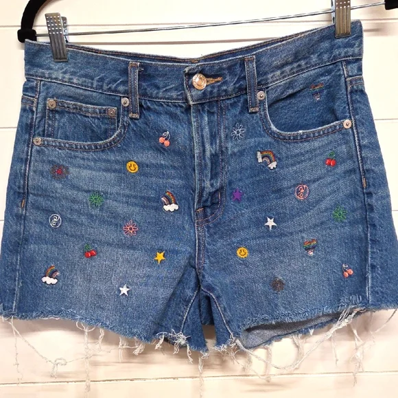 American Eagle Boyfriend Shorts Size 4 Denim - Picture 1 of 3
